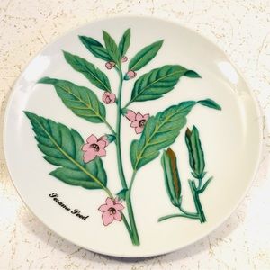 Vintage Collectible Plate Horchow Japan Collectible Poppy Seed Plate 7.75”.